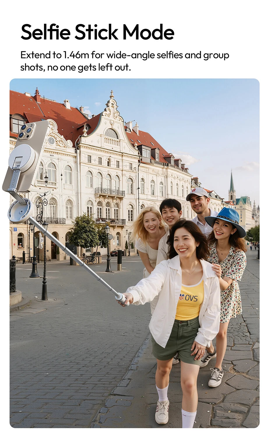 Ulanzi MT85 Automatic Phone Tripod Magsafe Dual-Side Magnet with 10m Wireless Control for Outdoor Travel Selfie Stick Livestream