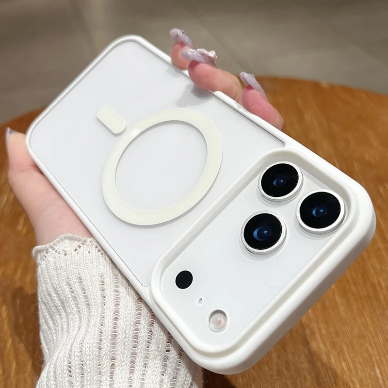 New 17 pro max Clear Magnetic Phone Case for iPhone 17 Air 17 pro max Magsafe Candy Color Transparent Protector Back Cover