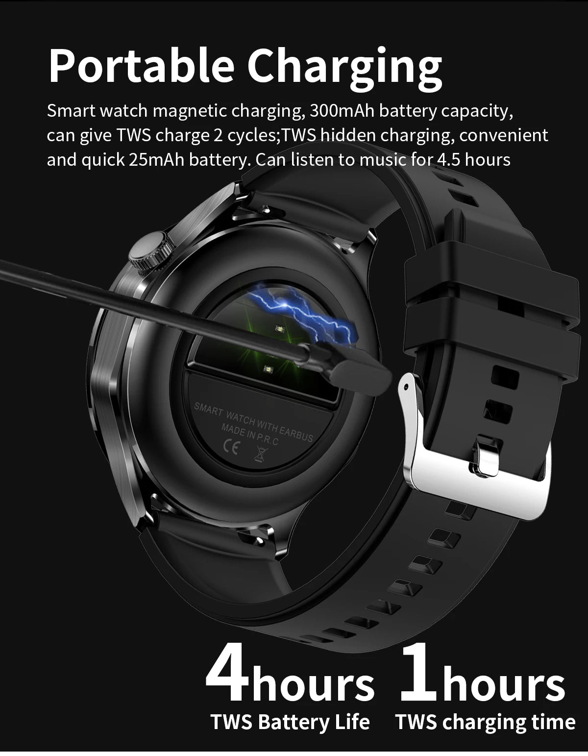 2026 new 2-In-1 TWS Headset Smart Watch 1.43