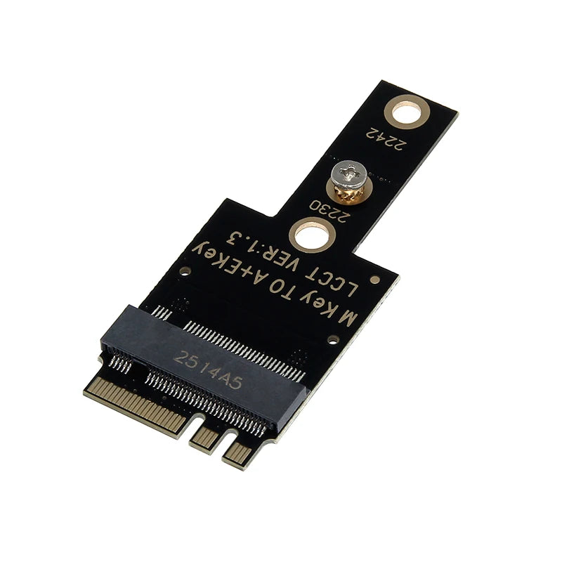 M.2 WiFi Wireless Network Card A+E Key Bit to 2230 2242 NVME Hard Drive M.2 NGFF SSD Adapter Card for Mini PC
