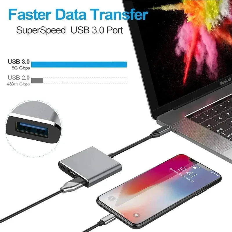 11 in 1 Usb Hub USB C To HDMI-compatible Splitter HUB Type-c To HDMI-compatible USB3.0 Docking Station for Macbook Air Converter