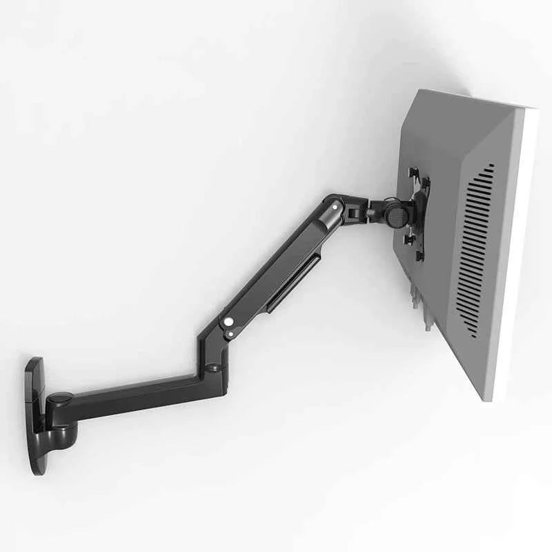 V62W  Wall Mount Aluminum Mechanical Spring Arm Monitor Holder Full Motion LCD LED Monitor Mount Arm Monitor Support
