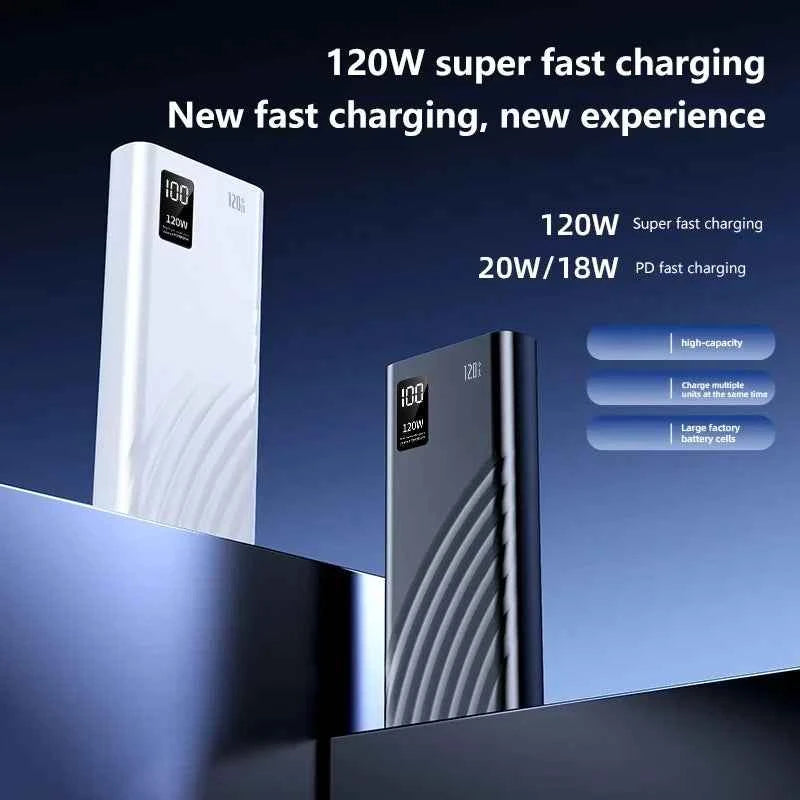 2025 New CCC Certified 20000mAh 74Wh 120W טעינה מהירה Type C Digital Display Magnetic Power Bank for iOS Android