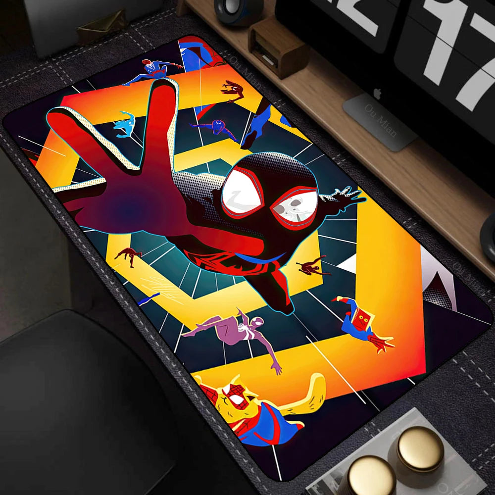 Spider-Man Mouse Pad Laptop HD Anime XXL Keyboard Pad Gamer Cabinet Mousepad PC Gaming Accessories Desk Mat Rubber Carpet