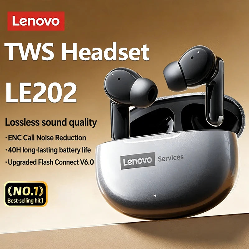 Choice Lenovo Wireless Earphones Bluetooth 6.0 Low Latency Gaming Headset Sport Earbuds XT88Plus Business Headphone 300mAh LE202