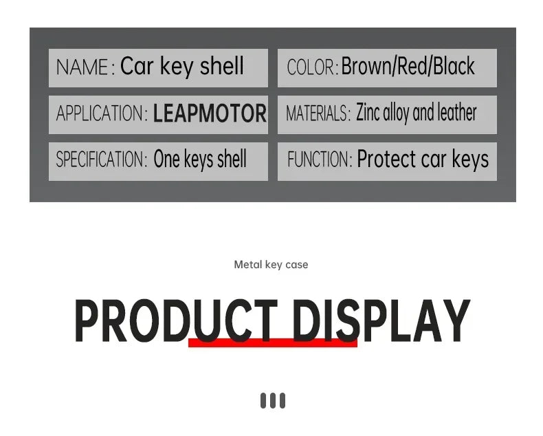 Car Smart NFC Card Key Case Cover For Leapmotor C10 C11 C16 Zinc Alloy Leather Protector Holder Shell Kychain Auto Accessories