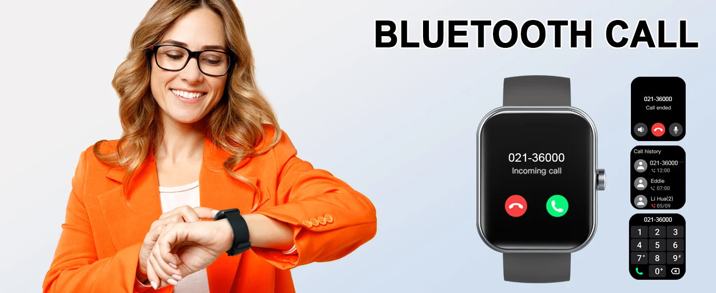 Smart Watch(Answer/Make Calls), 1.96