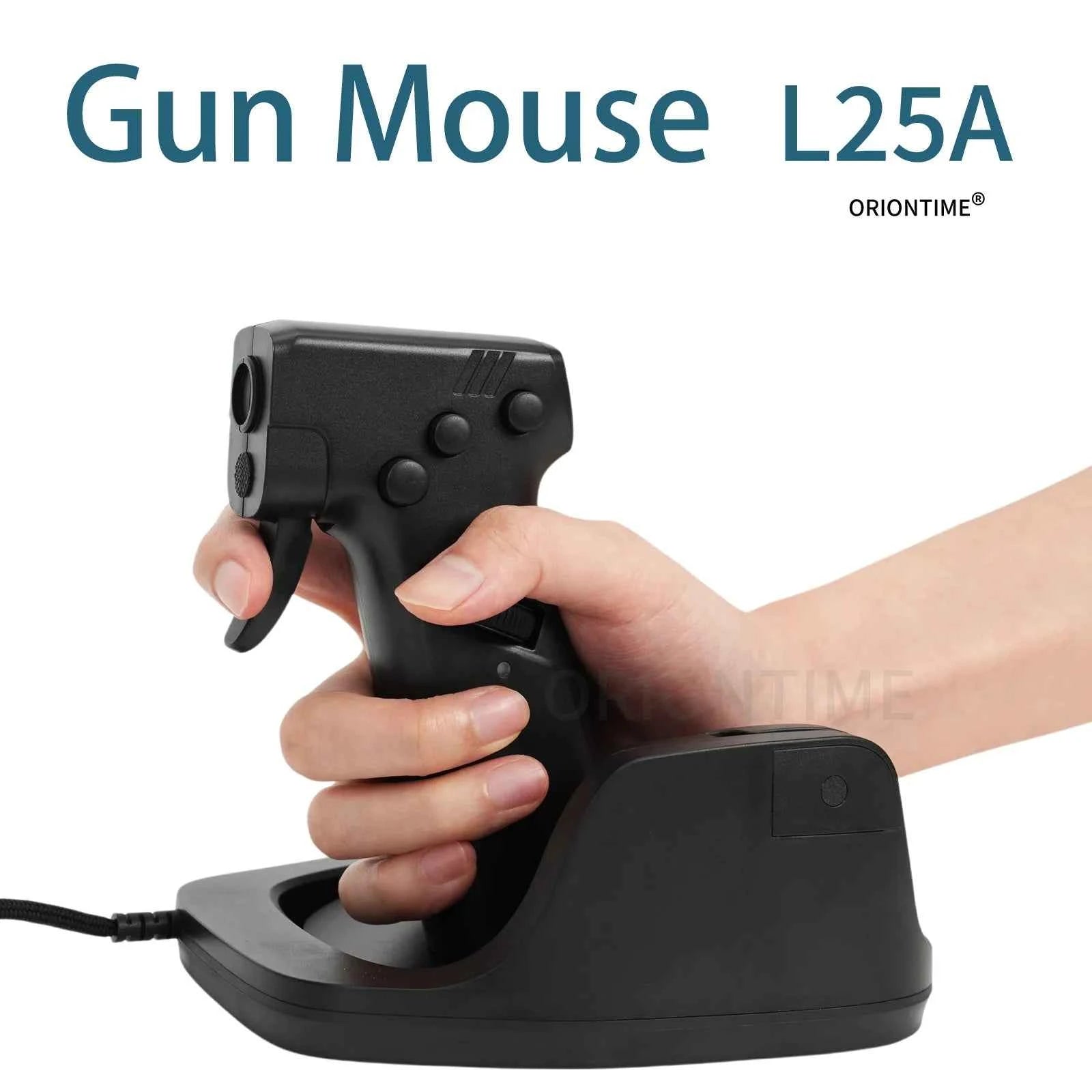 Usaf Computer Mouse OrionTime L25A Gun Mouse FPS Game Pistol Handle Grip Wired Peripherals ...