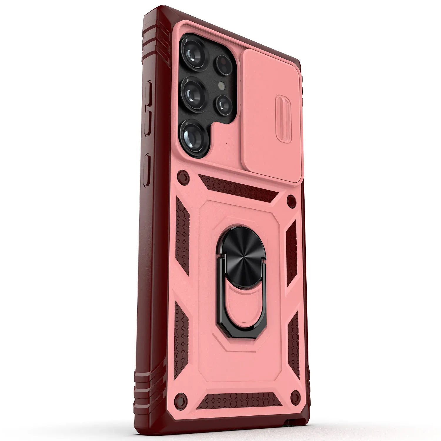 For Samsung Galaxy S22/22 Plus/S22 Ultra/S23/S23 Plus/S23 Ultra/S23 FE Phone Case Hybrid Ring Kickstand Camera Protection Cover