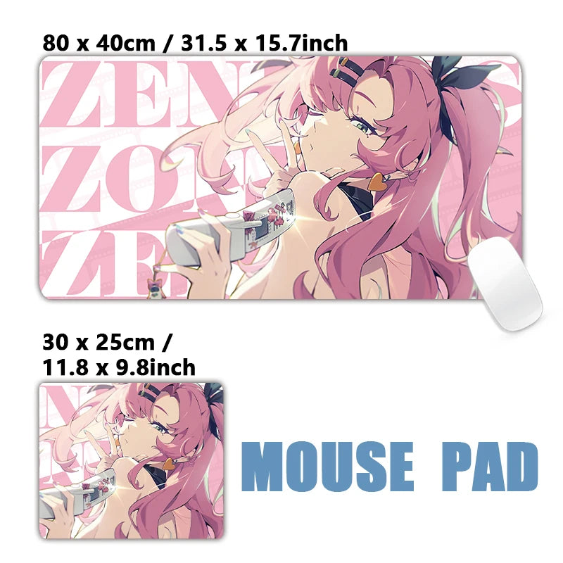 New Design Zenless Zone Zero Mouse Pad Promeia Starlight Billy Cissia XXL Large Mousepad Keyboard Pad Desk Mat Keyboard Mats