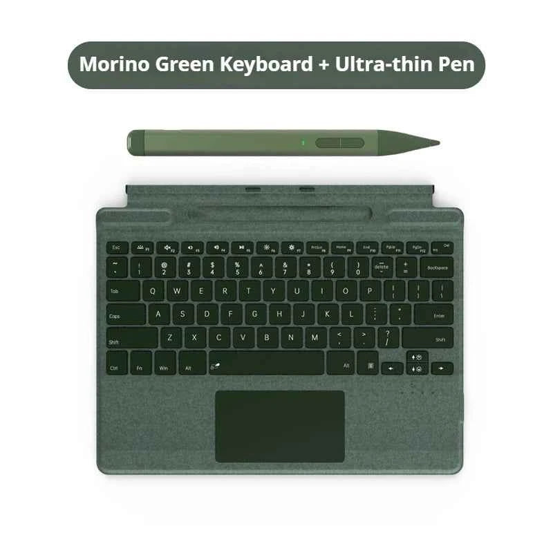 2025 New Color Microsoft Surface Pro 8/9/X/10/11 Bluetooth Magnetic Keyboard with Pen Slot,Touchpad and 7-color Backlit Keyboard