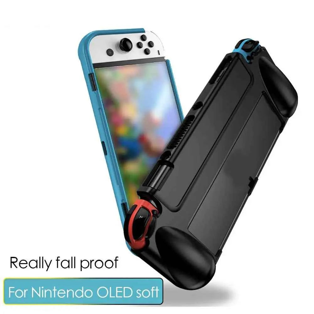 Protective Case Silicone Soft Shell Game Skin Protective Case for Nintendo Switch OLED Game Console Accessories