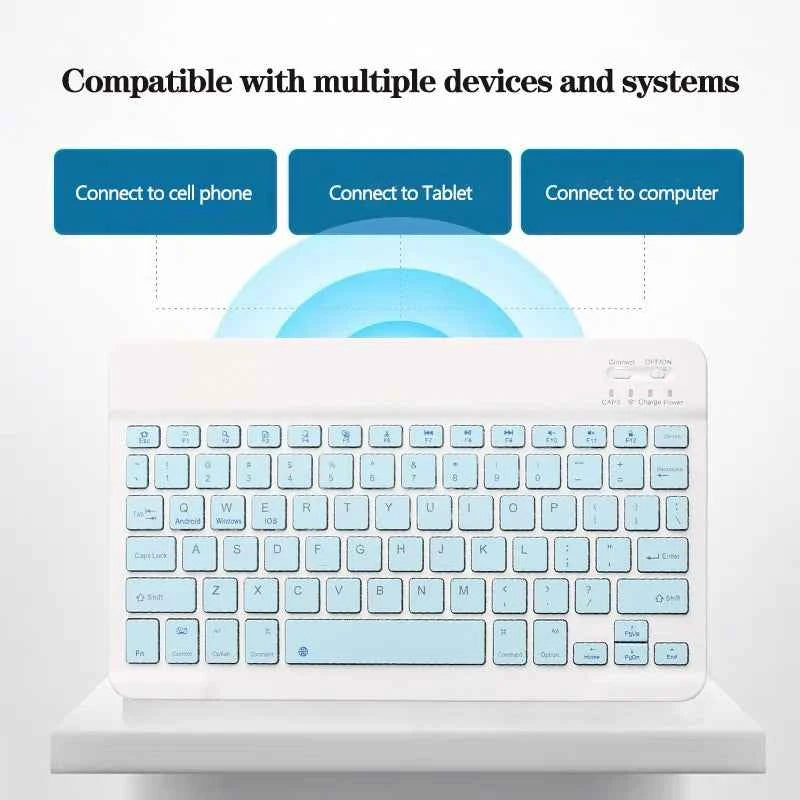 Bluetooth-compatible Keyboard and Mouse For iPad Xiaomi Tablet Mini Wireless Rechargeable Keyboard For Android IOS Windows