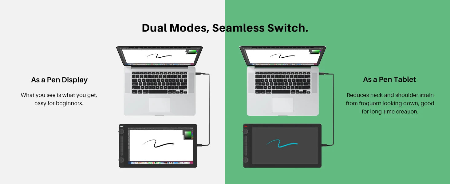 Huion Kamvas 16 (Gen 3) Graphics Tablet 15.8 Inch Display 2.5K QHD Screen with Dual Dials PenTech 4.0 Stylus 16K Levels Pressure