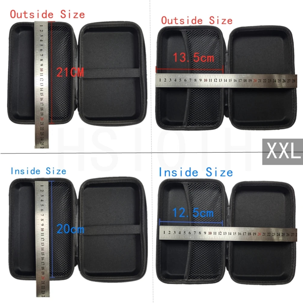 Digital Multimeter Bag Tool Bag Black For Headphone Bag Shockproof Bag EVA Box Case Earphone Carbon Fiber Texture Storage Bags