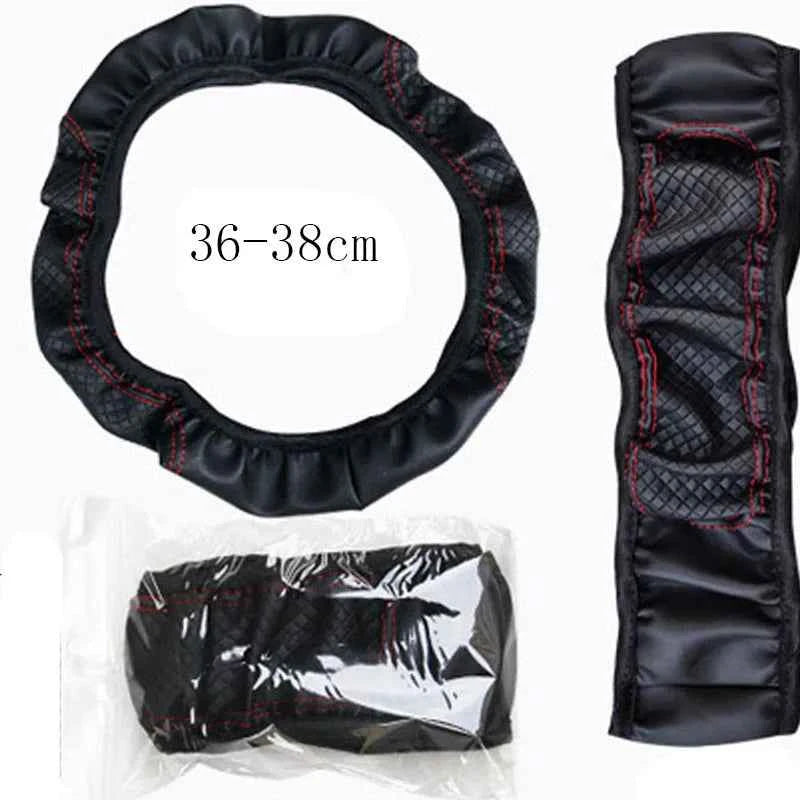 PU Leather Steering Wheel Cover 15\