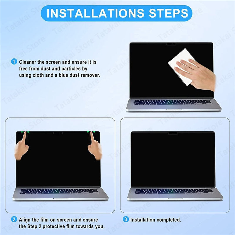 Magnetic Privacy Screen Protector for Macbook 12 Screen Protector A1534 A1931 Anti-spy Film Privacy Protection Removable 12 inch
