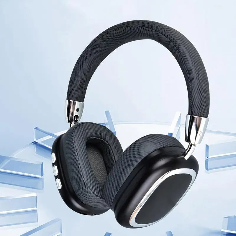 Foldable Over Ear Bluetooth Headphones Pink Stereo Wireless Headset with Microphone Support TF Card for Gaming Music