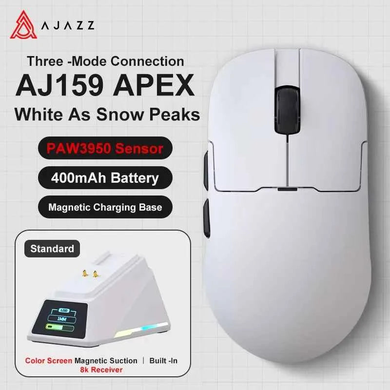 AJAZZ AJ159 APEX/AJ159PRO Wireless Gamer Mouse with RGB Magnetic Charging Base Lightweight  for PC Laptop