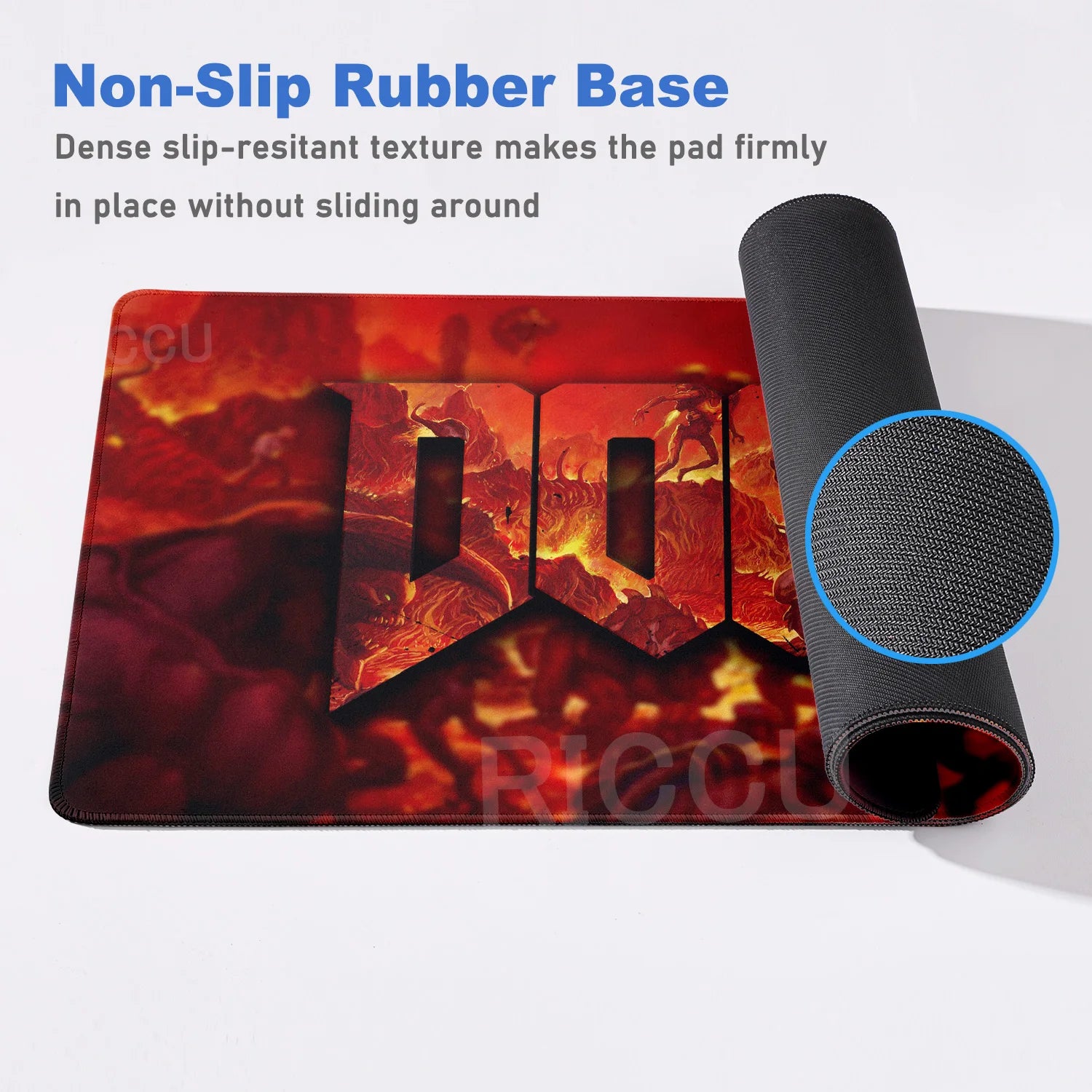 PC accessories 400x900mm Desk Mat Popular games D-Doom Mousepad Large Gaming Mouse Pad LockEdge Computer Keyboard Table DeskMat