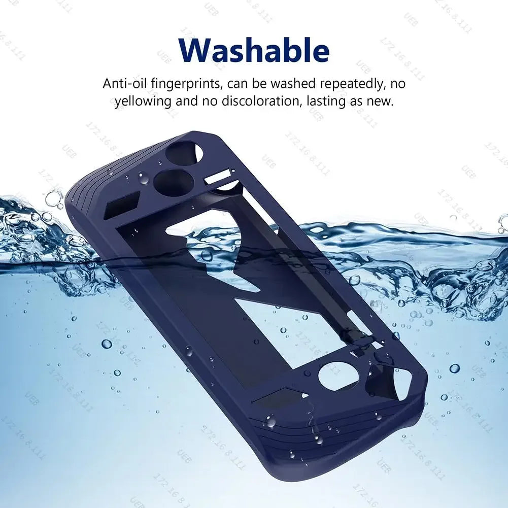 Silicone Protective Cover Shockproof Protector Sleeve Anti-Scratch with Lanyard Suitable For Asus ROG Ally X Gaming Console