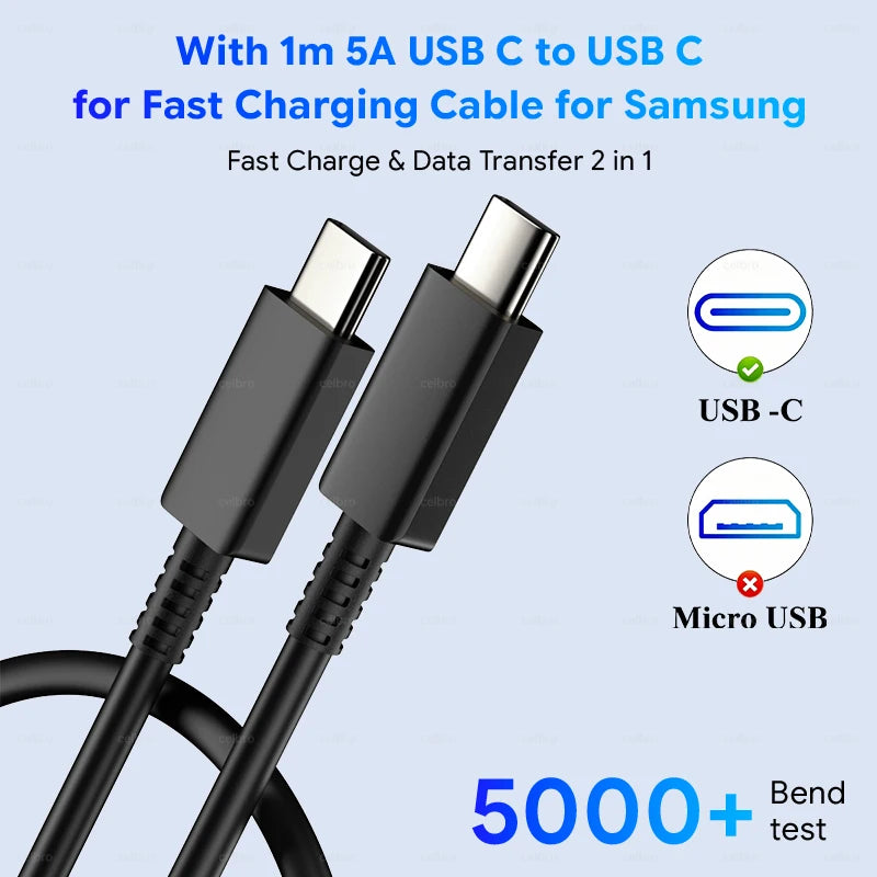 Samsung S26 Ultra original 60W Charger PD Type C Adapter EU Plug Fast Charge Samsung S25+ S25 S24 S23 S22 Ultra A57 Tab S10 S9