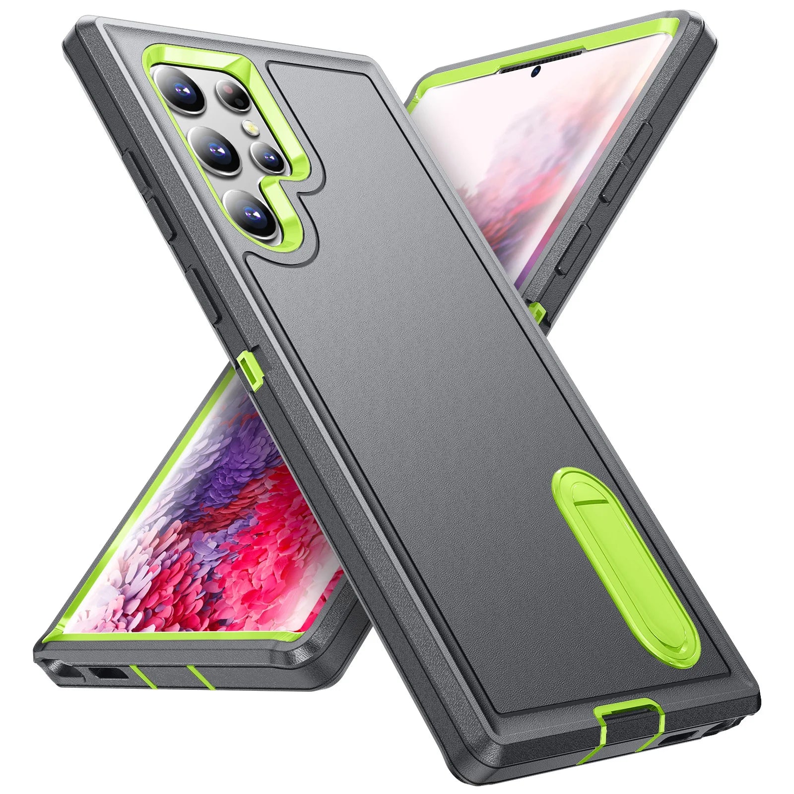 Case For Samsung Galaxy S26 Ultra S25 Edge S24 S23 S22 Heavy Anti-Scratch Rugged Protective Kickstand Full Body Shockproof Cover