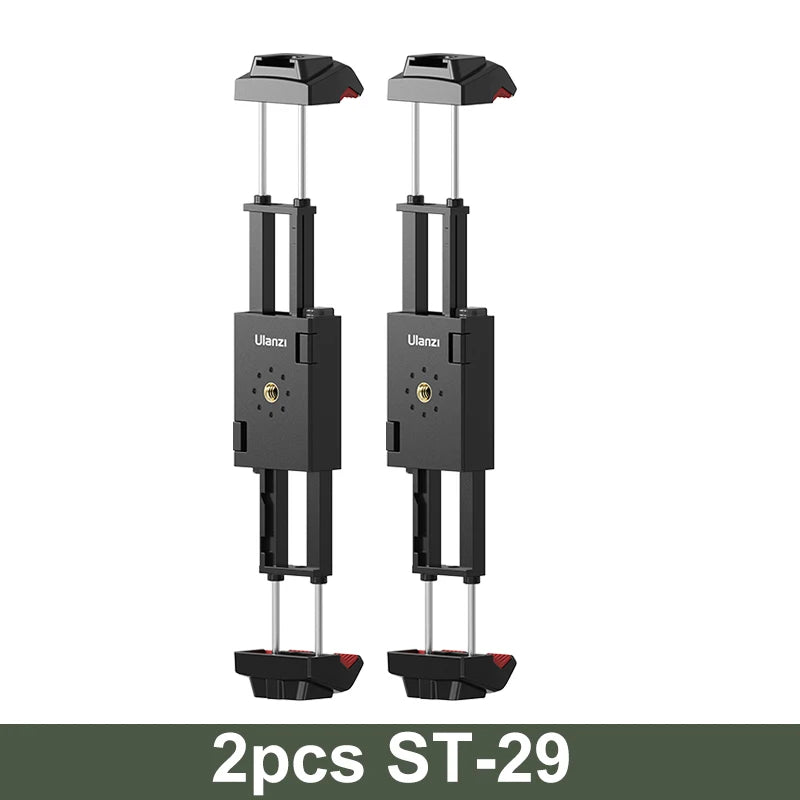 Ulanzi ST-29 Universal Tablet Tripod Mount Stand Phone Holder w Cold Shoe For iPhone 16 15 14 13 12 Horizontal Vertical Shooting