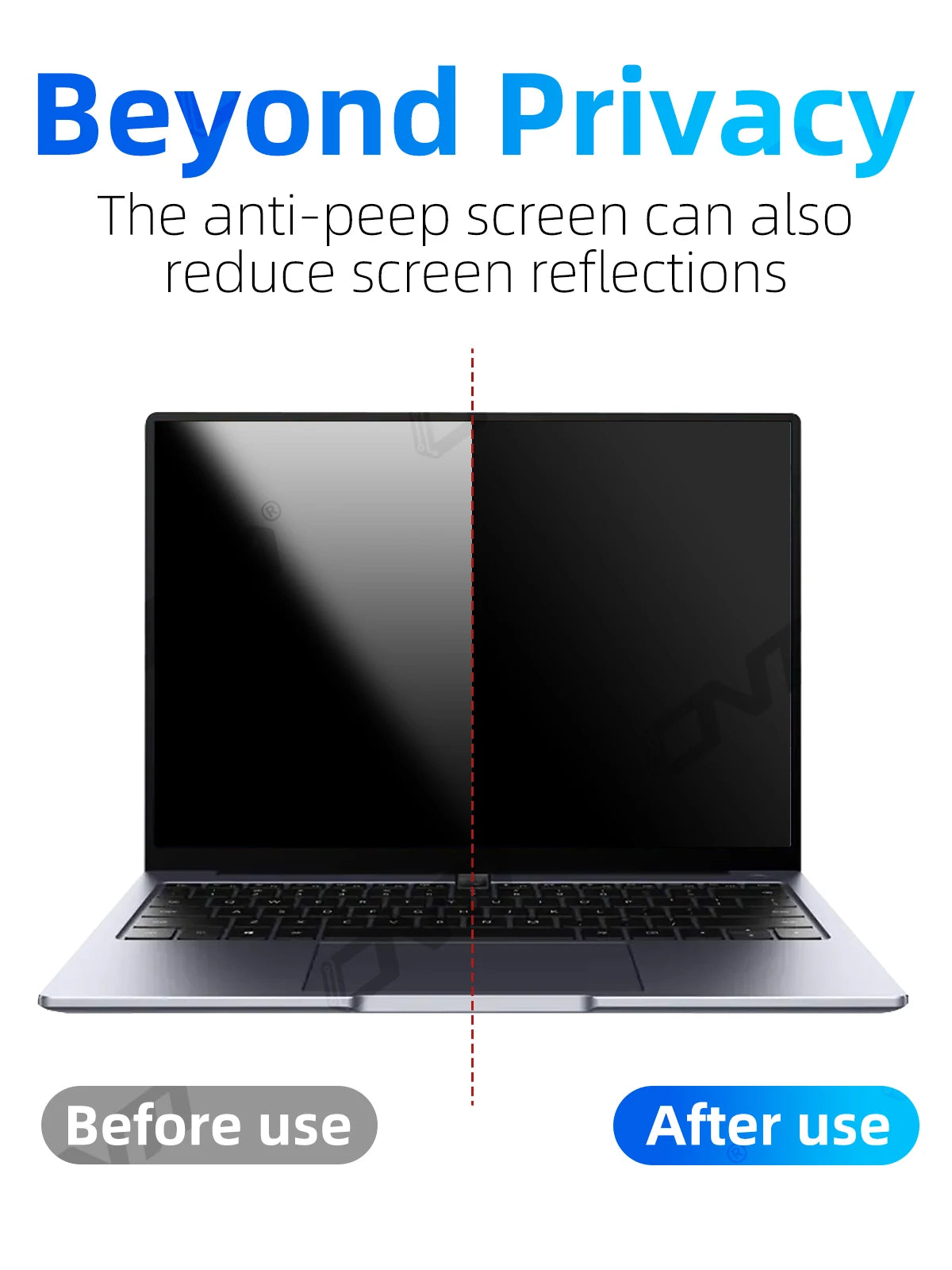 Privacy Screen Protector 11.6-32 inch 16:9/16:10/5:4 Laptop Desktop, 28° Anti-Spy Anti-Glare Matte Blue Light Filter Film 0.45mm