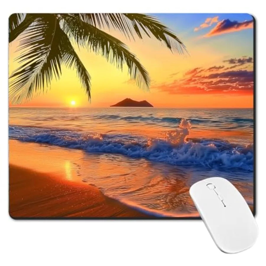 Mouse Pad, Non-Slip Rubber Base Mouse Mat Mousepad Waterproof Gaming Mouse Pad for Wireless Mouse, Computers Laptop Home Office