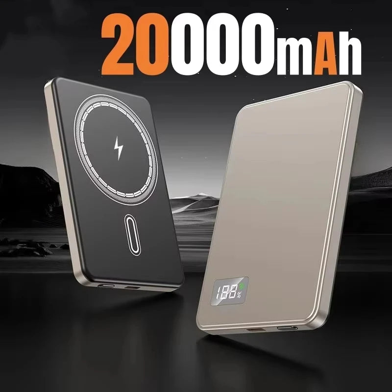 Wireless Magnetic 500000mAh Power Bank Fast Charging Portable PD22.5W External Battery for Magsafe for iPhone17 Samsung Xiaomi