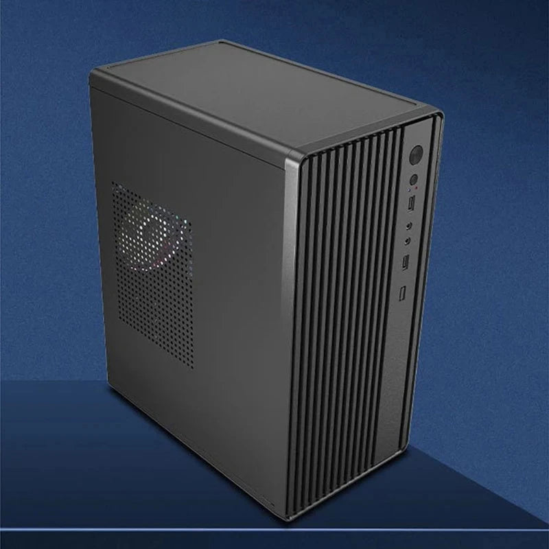 Mini Computer Case ATX Power Supply Suitable For M-ATX/ITX Motherboard For Easy Portability And Fast Heat Dissipation