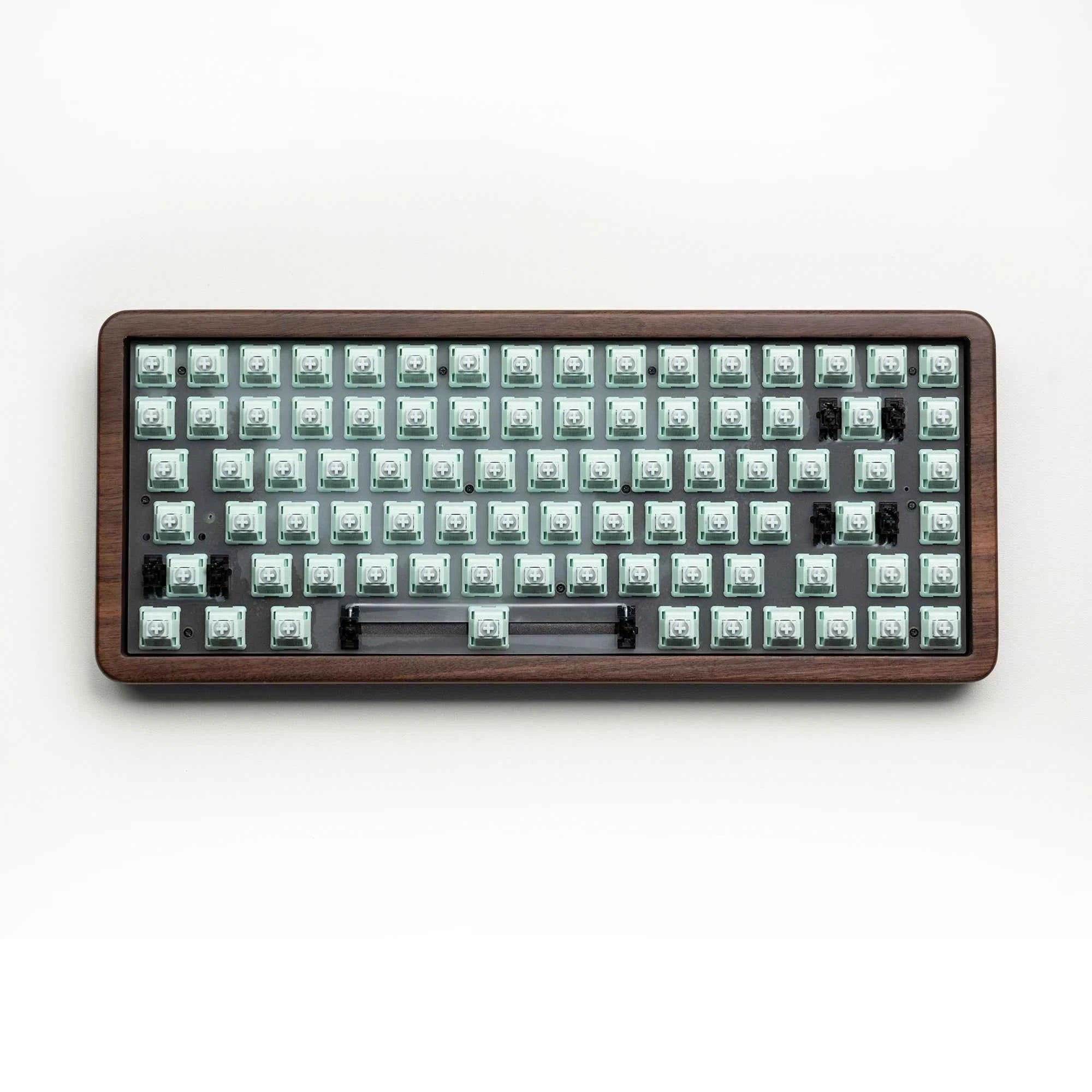 Womier WD75 QMK/VIA Wooden Gaming Keyboard 8000mAh Tri-Mode Wireless Mechanical Custom RGB Hot Swappable Keyboard