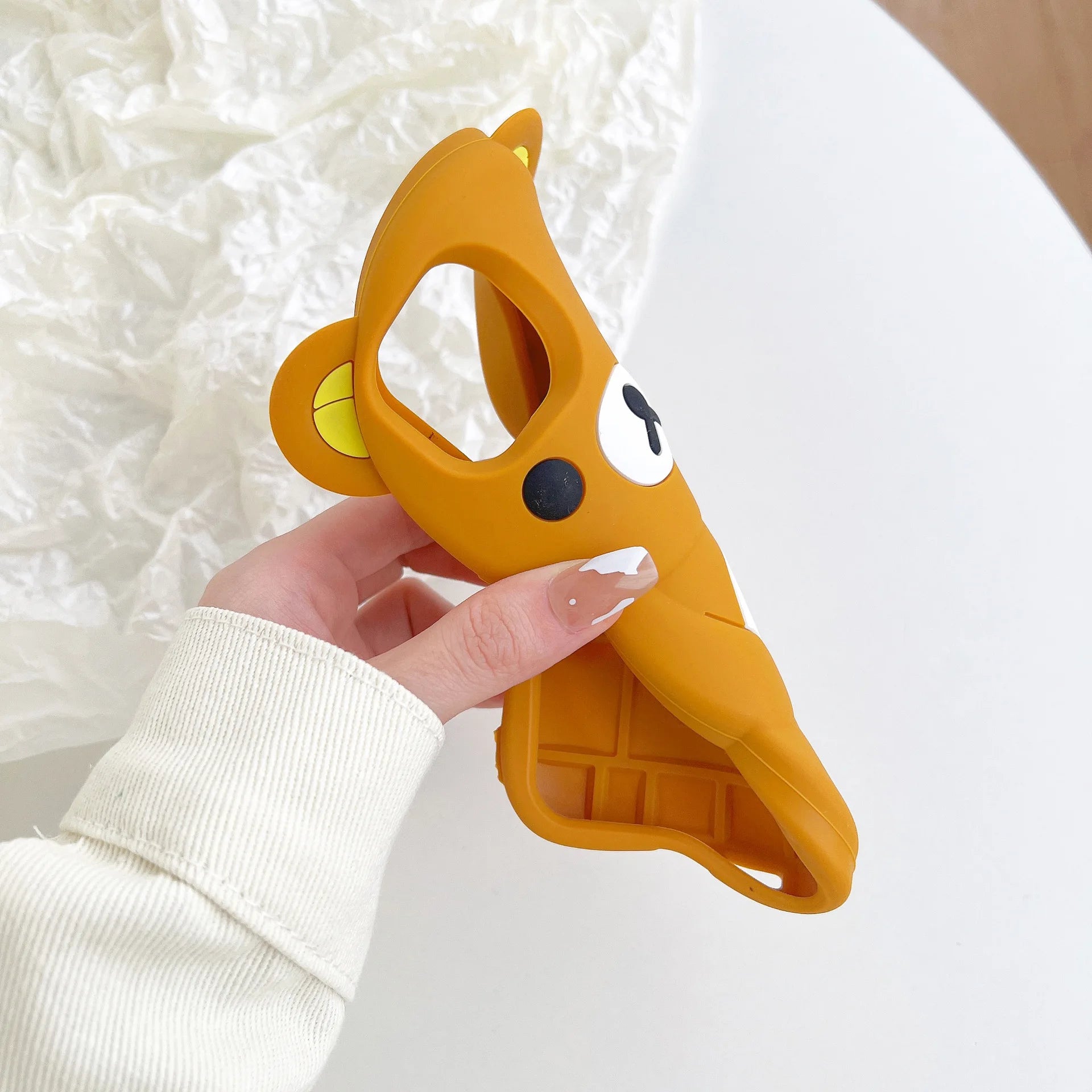 For iPhone 17 16 15 14 13 12 11 Pro Max Cute Bear Soft Silicone Cover Case