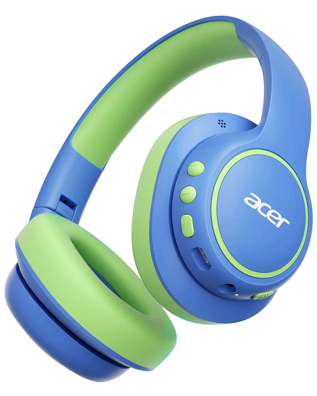 Acer OHR702 Kids Bluetooth 6.0 Headphones Over Ear Headphone with Mic 85dBA Safe Volume USB C Fast Charging Toddler Headphones