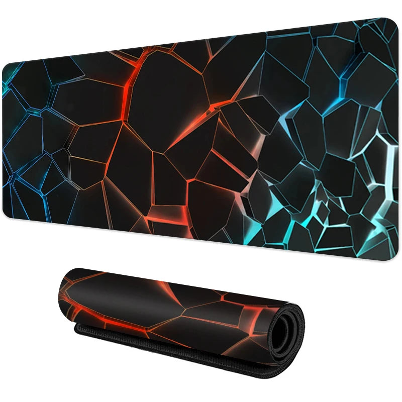New Cool Geometric Pattern 3D Mouse Pad Computer Laptop Mouse Pad Office Large Gaming Mousepad Rubber Bottom Non-Slip Desk Mat