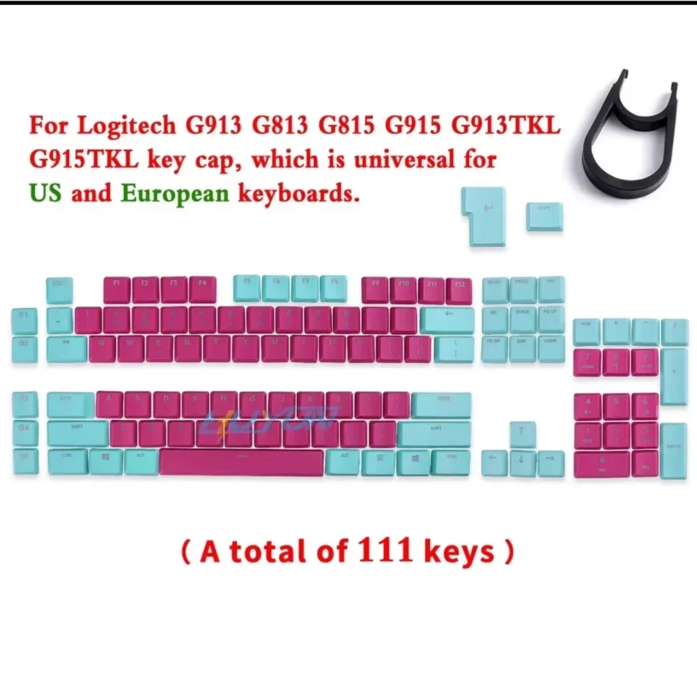 For Logitech G915\G913\G815\G813\TKL87 Gaming Mechanical Keyboard Keycaps Non-slip Textured Replacement Cap