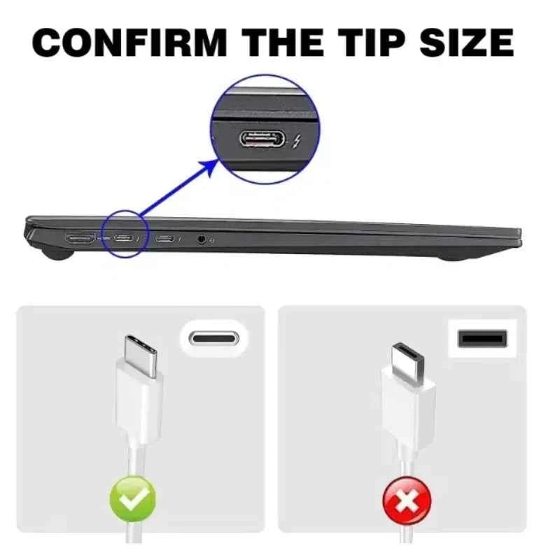 Reletech 65W USB C Laptop Power Adapter Type C Power PD Wall Fast Charger For MacBook Asus Dell Lenovo Huawei HP Notebook