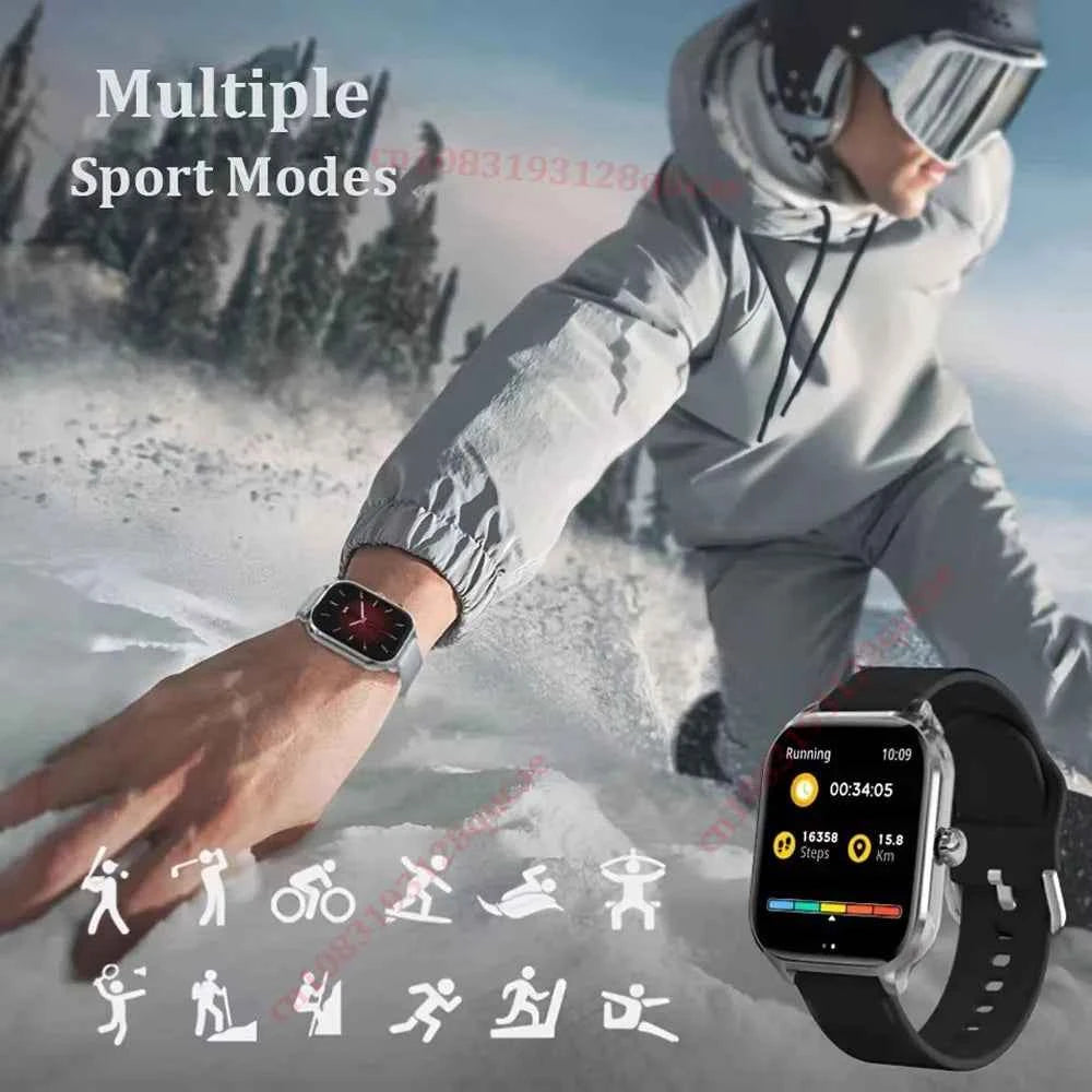 2026 Smart Watch Android IOS Phone 2.01 Inch Color Screen Bluetooth Answer Call Fitness Watches Tracker Smartwatch Women Men New