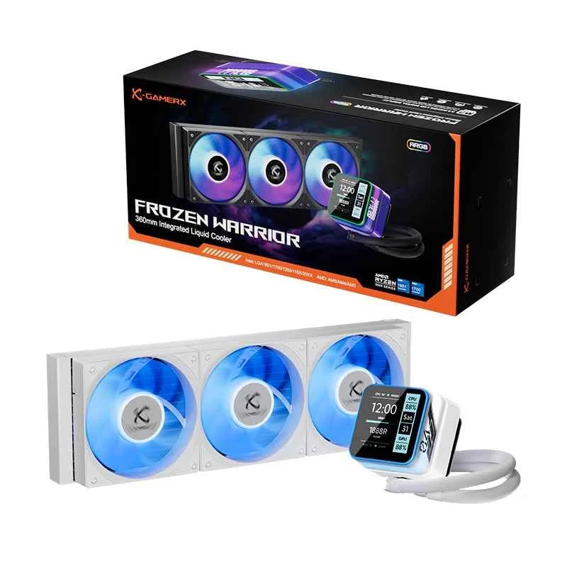 XPOWER TRAIN S360 A-RGB Liquid CPU Cooler, Water Cooling Radiator 5V 3PIN ARGB Fan, Built-in Display