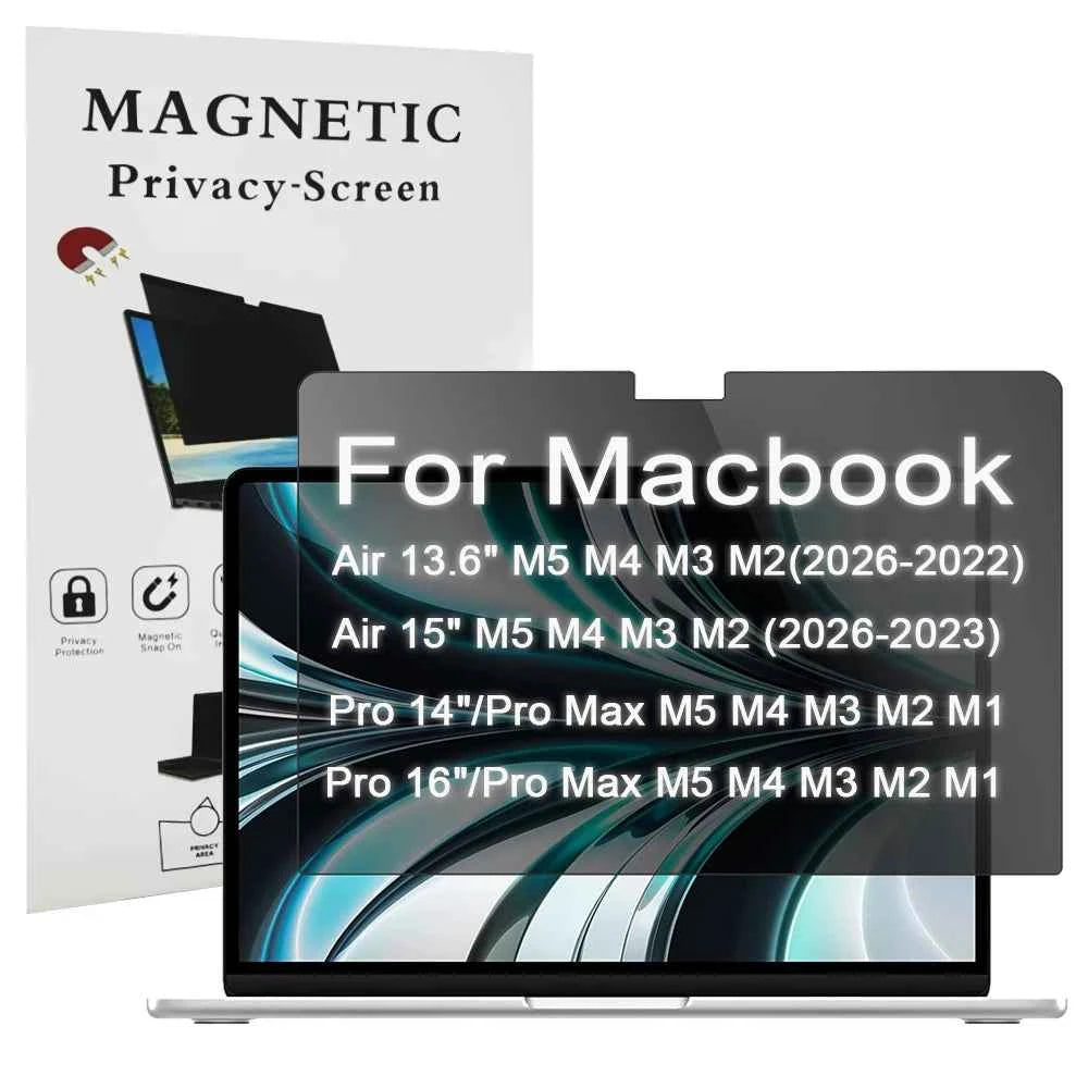 2026 For Macbook Air 13.6 M5 M4 M3 M2 2022-2026 Monitor Privacy Screen Protector,For Macbook Pro 14/16 M5 M4 M3 M2 M1 Pro/Max
