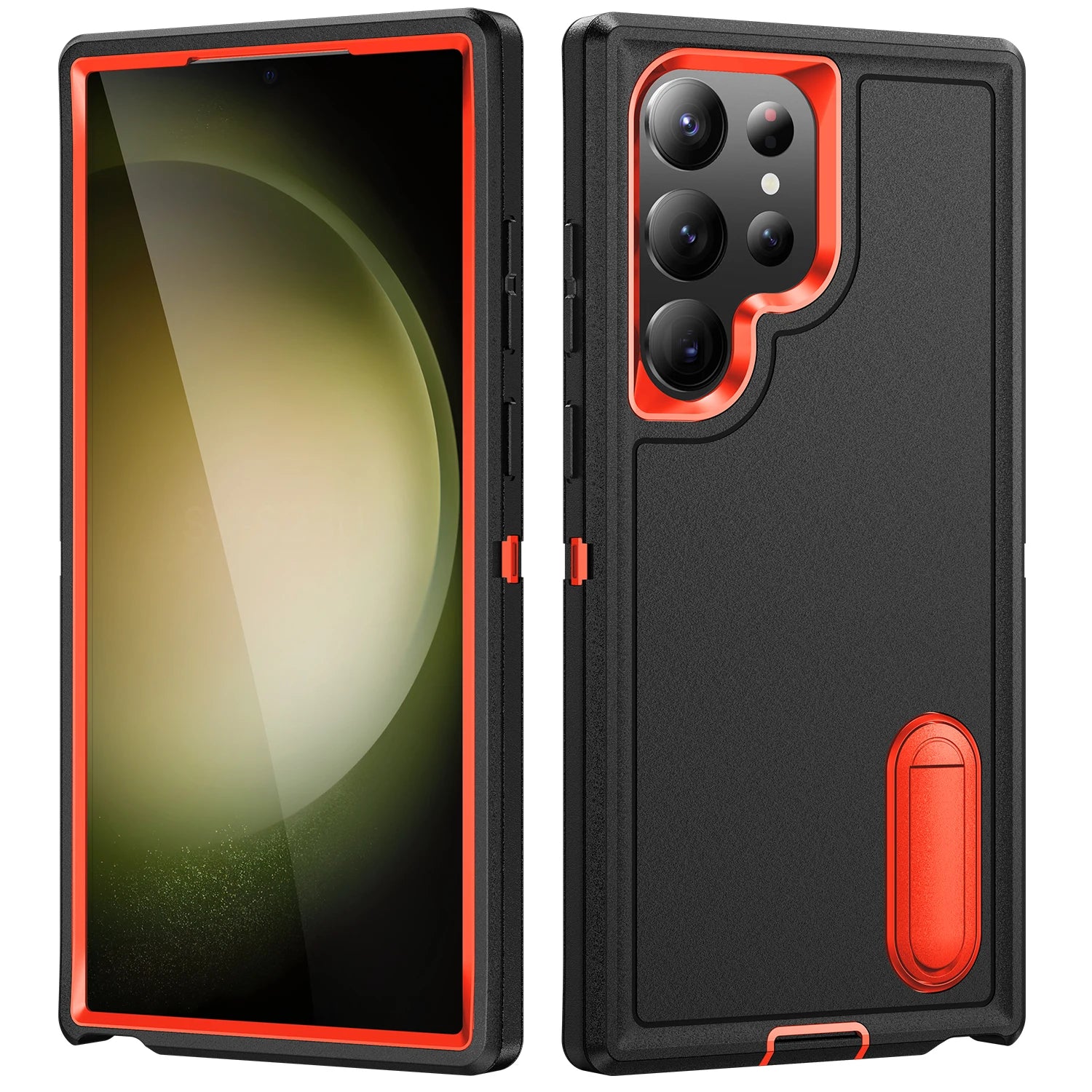 Military grade three-layer protective bracket phone case suitable for Samsung GalaxyS26 S25 S24 S23 Ultra A13 A14 A27 A37 Cover