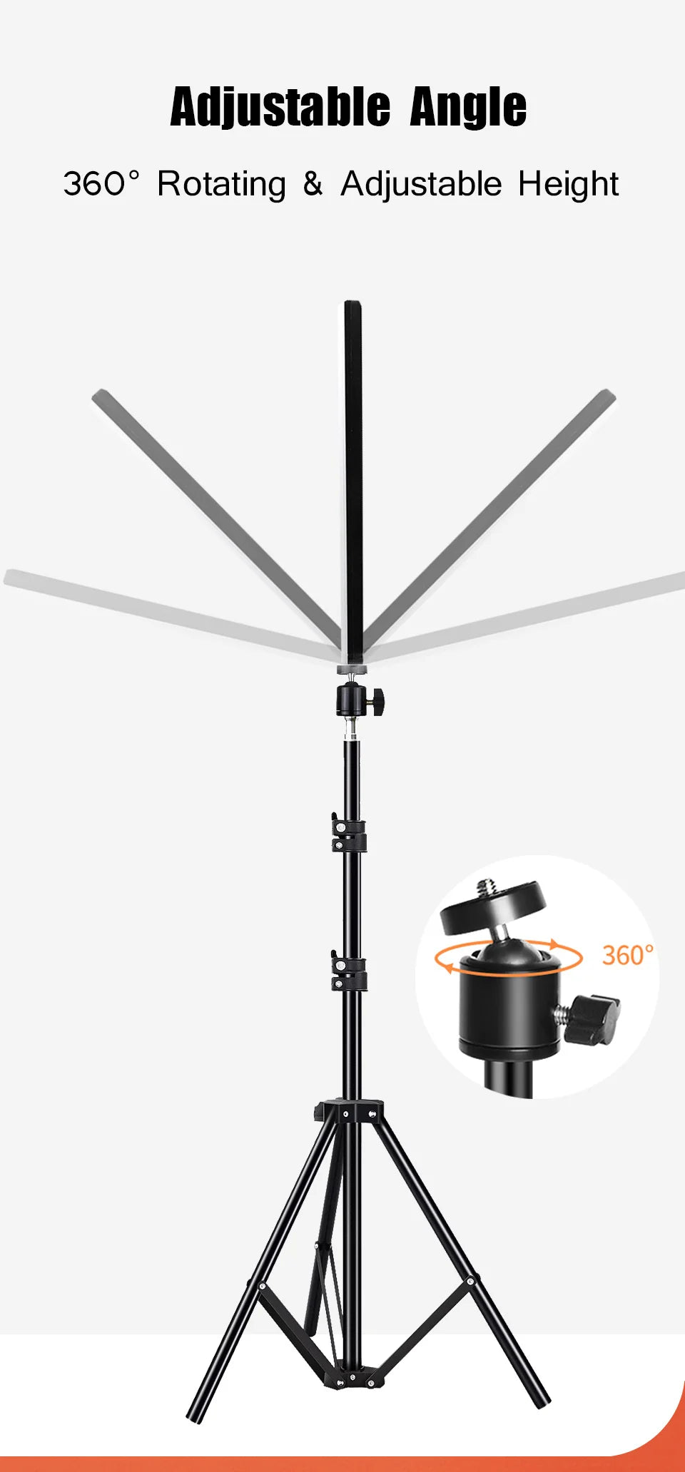 LED Video Conference Lighting with Tripod Bi-Color Selfie Light for Photo Studio Live Streaming TikTok Zoom Eye-catching Photo Studio Lamp