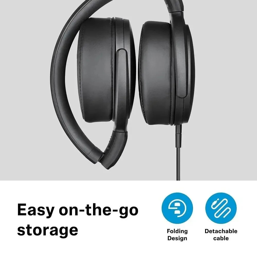 Sennheiser HD400S Headphones Head Mounted Wired with Microphone  Esports Games Closed Ear Pack Low Bass Noise Reduction
