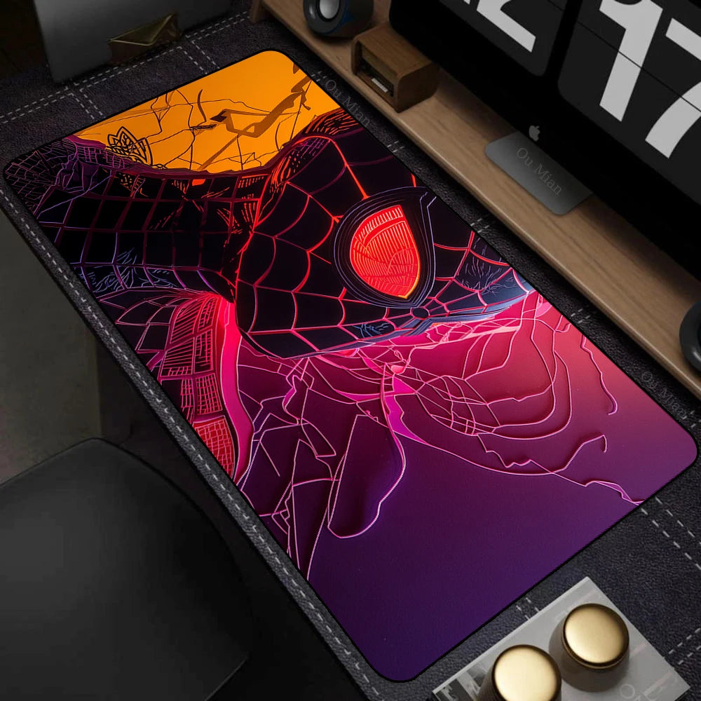 Spider-Man Mouse Pad Laptop HD Anime XXL Keyboard Pad Gamer Cabinet Mousepad PC Gaming Accessories Desk Mat Rubber Carpet