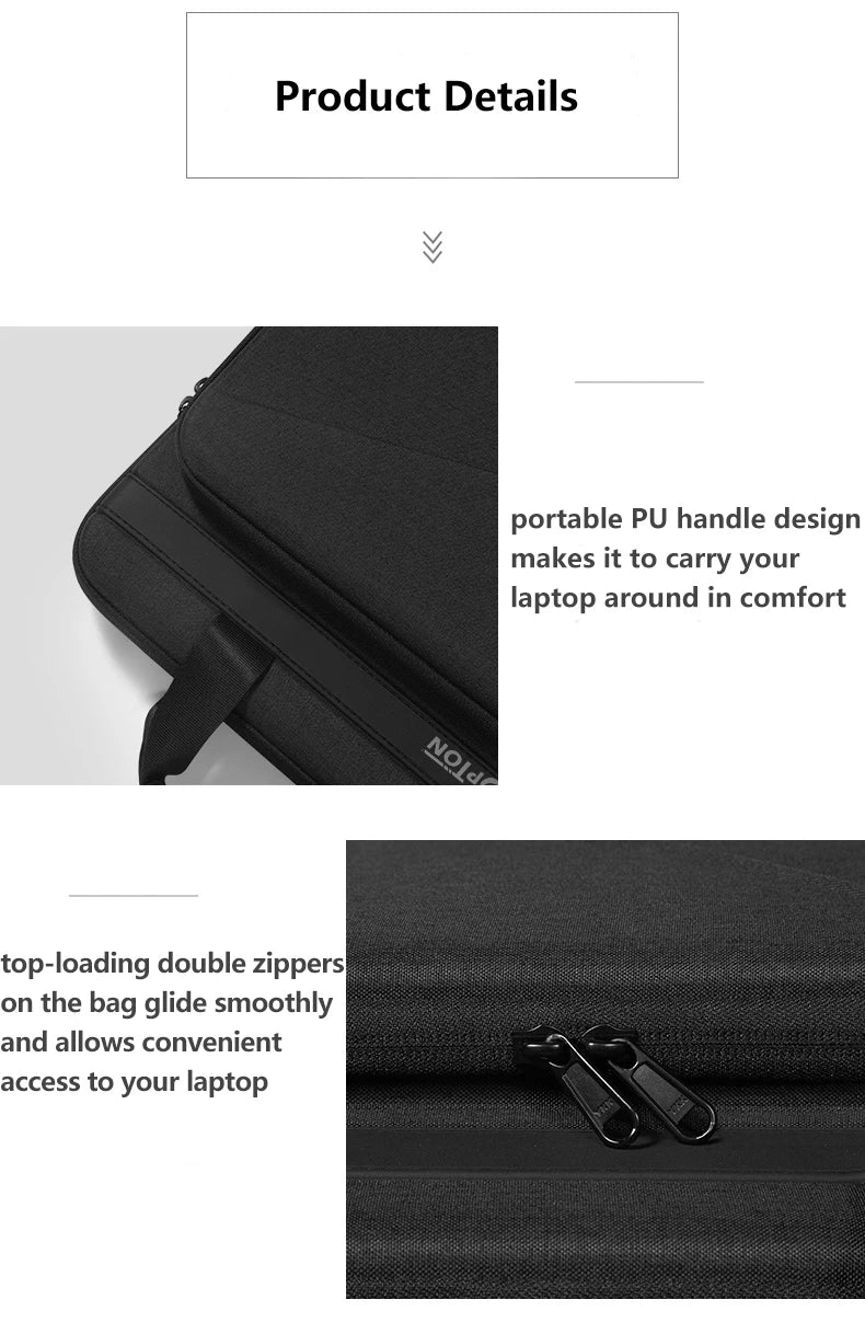 14 15.6 inch Laptop Case Hard Shell Laptop Shoulder Bag Men Women Business Briefcase for MacBook Pro 16 M4 Huawei Lenovo HP Dell