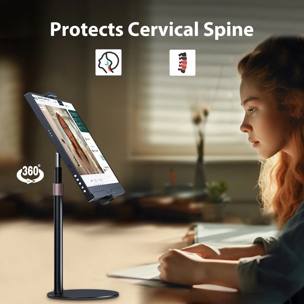 UPERFECT Portable Monitor VESA Stand for 15.6'' 17.3''  Adjustable 360° Swivel Bracket Tablet Holder Compatible with 4.7’’-17.3
