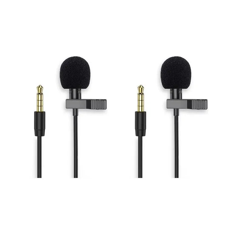 1/3/5pcs Portable 3.5mm/Type C Mini Microphone For Phone Clip-On Lapel Lavalier Professional Mic For PC Laptop Mobile Microphone