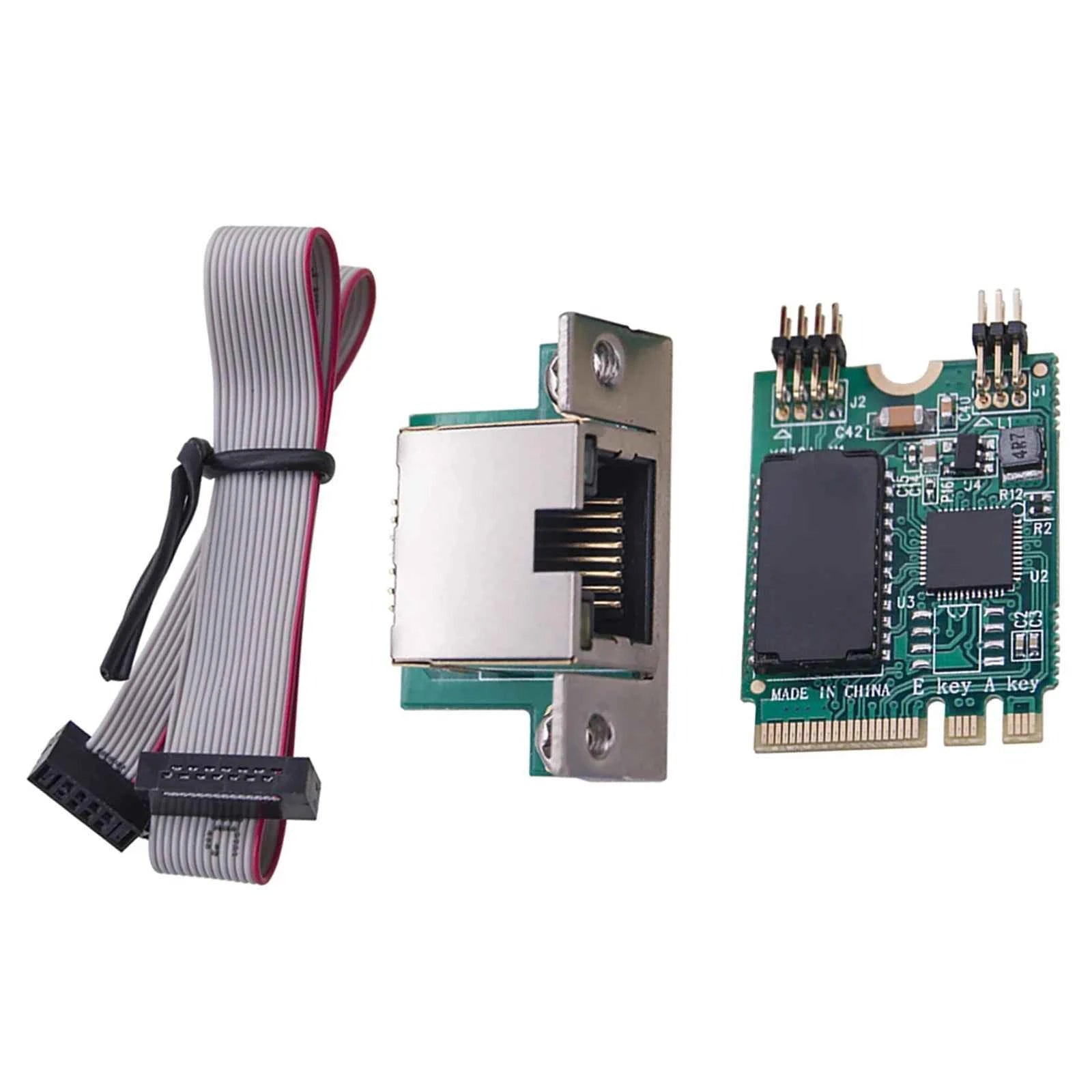 M.2 Key A+E 2.5G Gigabit Ethernet Network Lan Card RTL8125B Chipset Accessories 2.5G/1G/100M Multi-Gigabit M.2 Network Card