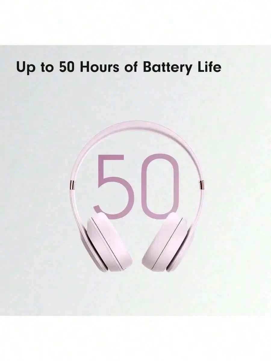 Wireless On-Ear Headphones, ANC Active Noise Cancellation, 50 Hours Long Battery Life, Compatible with Android Devices